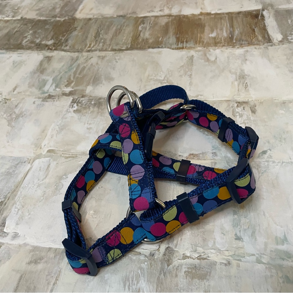 Colorful Polka Dot Dog Harness
